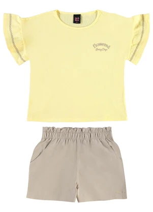 Pulla Bulla - Conjunto Malha Favo Amarelo - PULLA BULLA