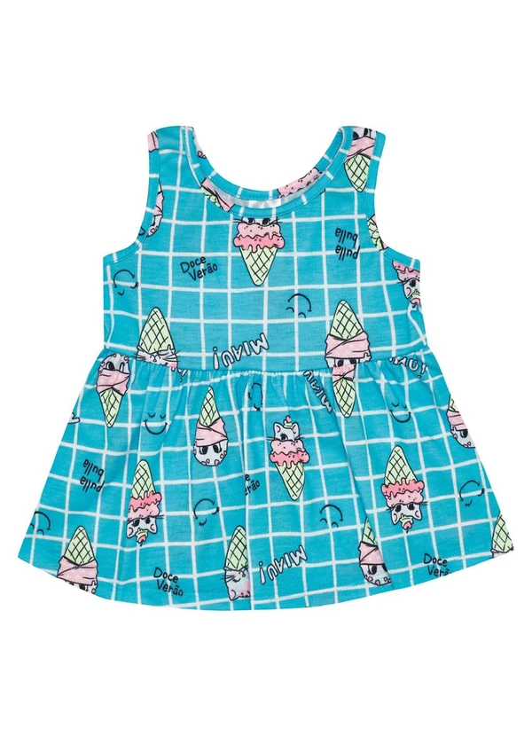 Pulla Bulla - Conjunto Malha Leve Menina Azul 2