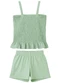 Malwee Kids - Conjunto Malha Trabalhada Verde Água - variação: Verde Água