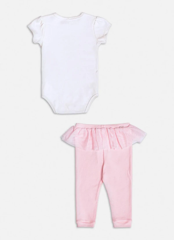 Momi - Conjunto Manga Curta da Hello Kitty Rosa 2