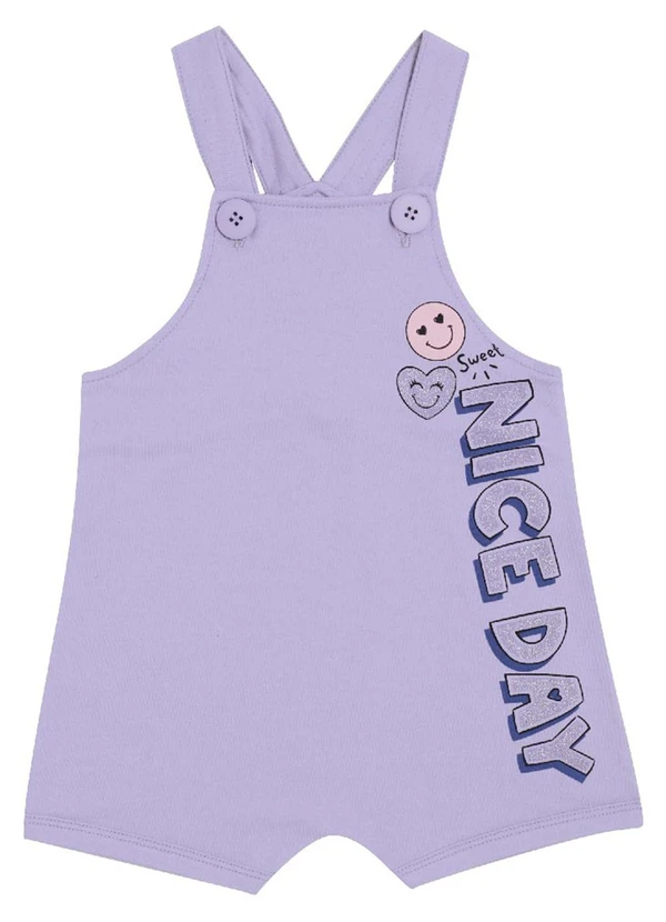 Pulla Bulla - Conjunto Manga Curta Moletinho Menina Roxo 2