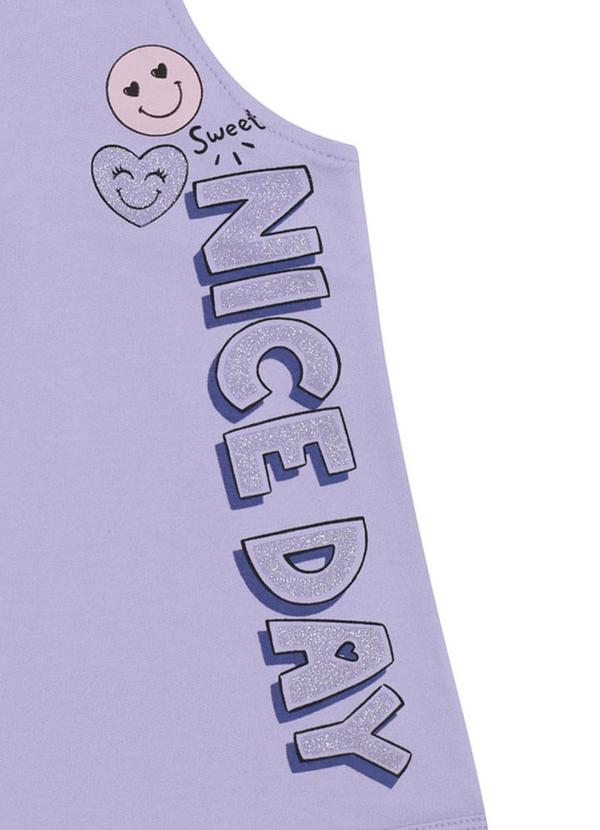 Pulla Bulla - Conjunto Manga Curta Moletinho Menina Roxo 3