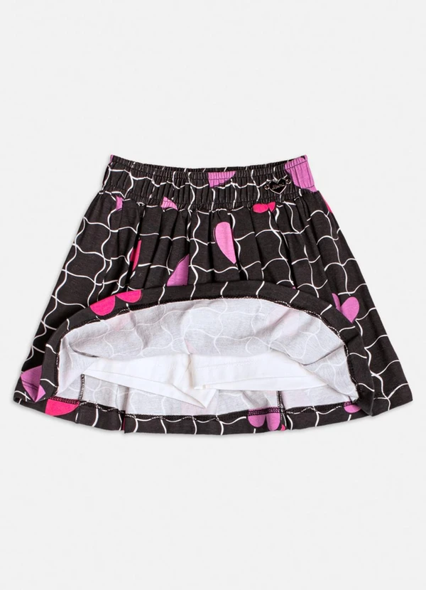 Momi - Conjunto Manga Longa com Grid e Corações Branco 3