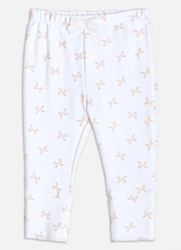 Momi - Conjunto Manga Longa com Lacinhos Branco 4