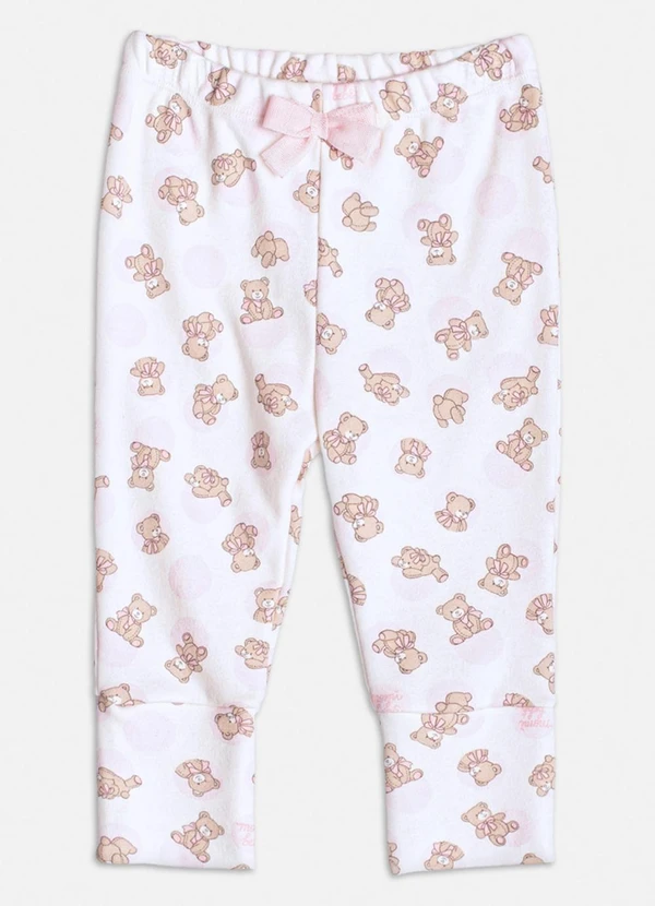 Momi - Conjunto Manga Longa com Ursinhos Branco 4