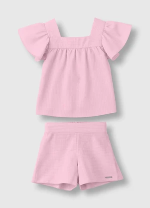 Carinhoso - Conjunto Maquinetado Rosa - CARINHOSO