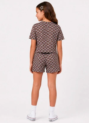 Select - Conjunto Masculino Infantil Blusa com Marrom - SELECT