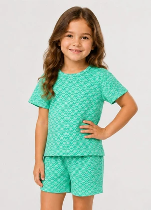 Select - Conjunto Masculino Infantil Blusa com Verde - SELECT