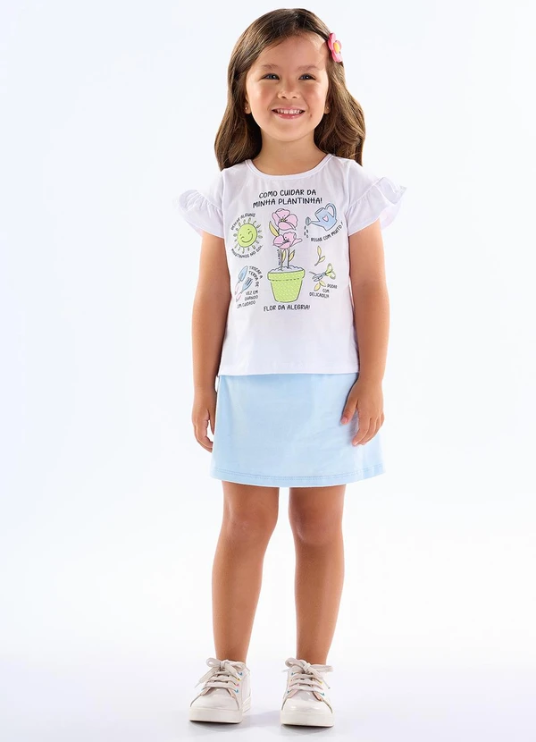 Pulla Bulla - Conjunto Meia Malha Branco