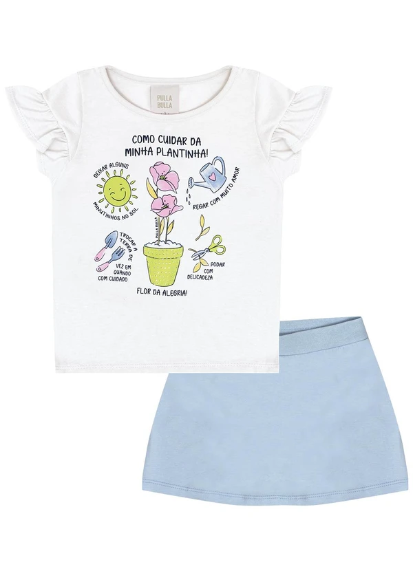 Pulla Bulla - Conjunto Meia Malha Branco 2