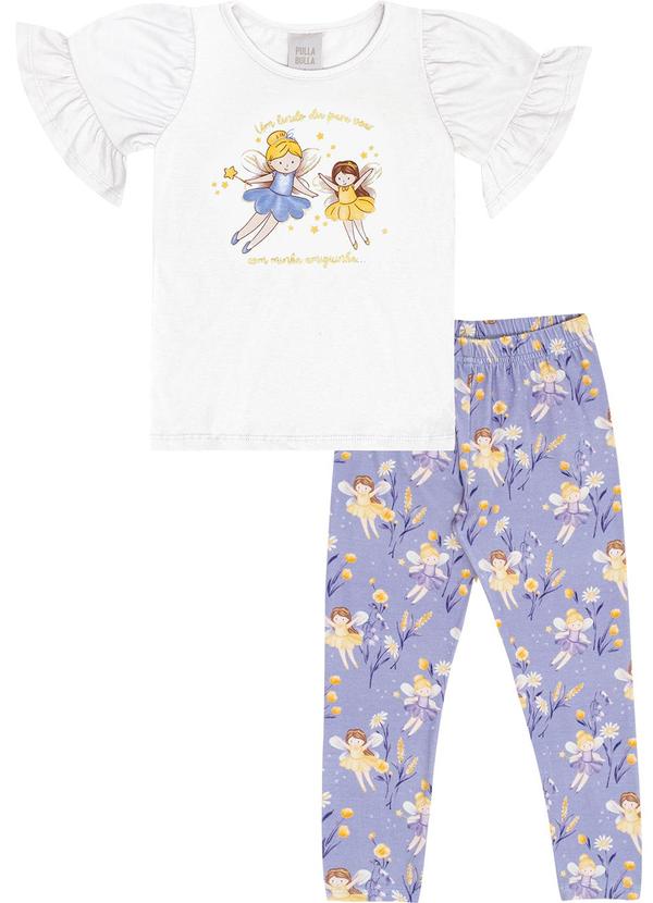 Pulla Bulla - Conjunto Meia Malha Branco