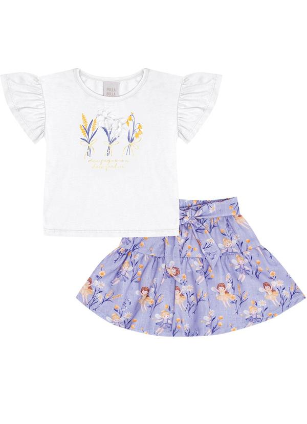 Pulla Bulla - Conjunto Meia Malha Branco 1