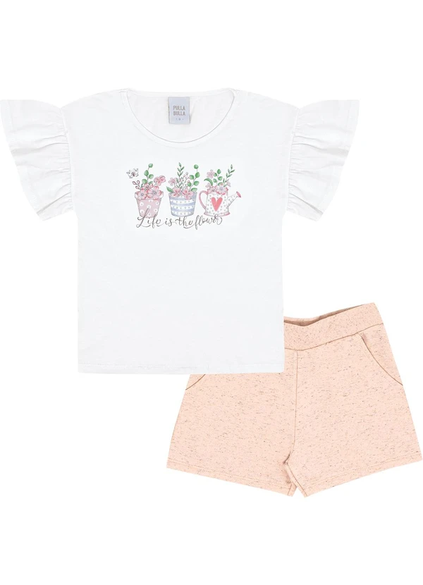 Pulla Bulla - Conjunto Meia Malha Branco 1