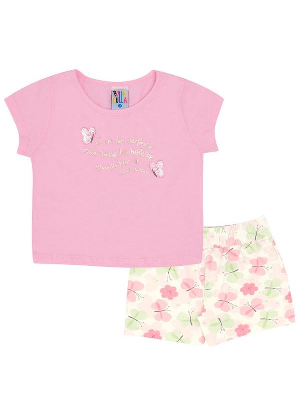 Pulla Bulla - Conjunto  Meia Malha Menina Amarelo