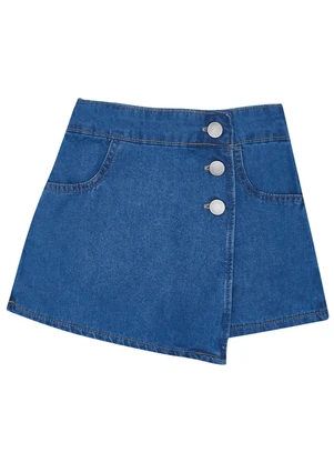 Pulla Bulla - Conjunto Meia Malha Menina Azul - PULLA BULLA