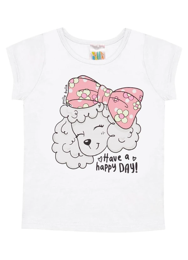 Pulla Bulla - Conjunto Meia Malha Menina Branco 2