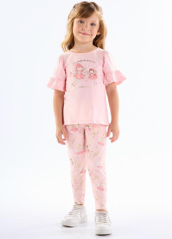 Pulla Bulla - Conjunto Meia Malha Rosa