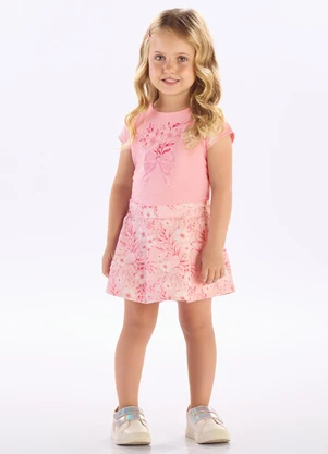 Pulla Bulla - Conjunto Meia Malha Rosa - PULLA BULLA