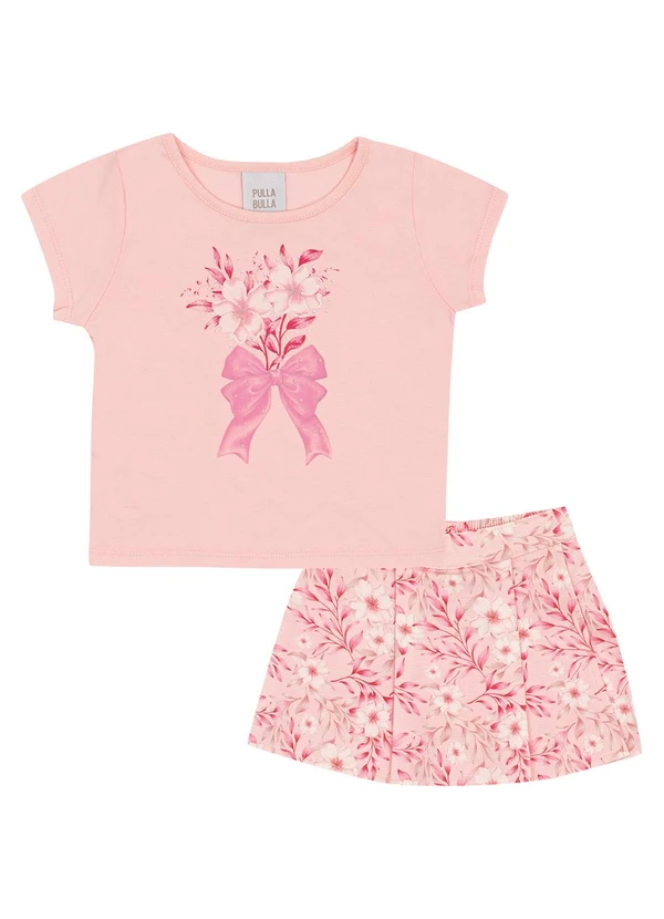 Pulla Bulla - Conjunto Meia Malha Rosa 2