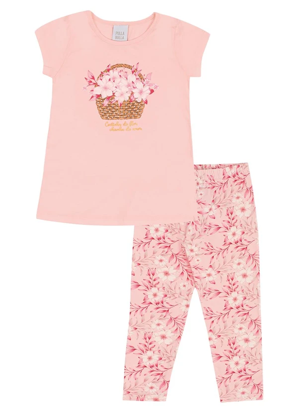 Pulla Bulla - Conjunto Meia Malha Rosa 2