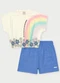 Abrange - Conjunto Menina Arco-Íris Roxo - variação: Azul