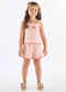 Up Baby - Conjunto Menina Bata e Short Rosa - variação: Rosa