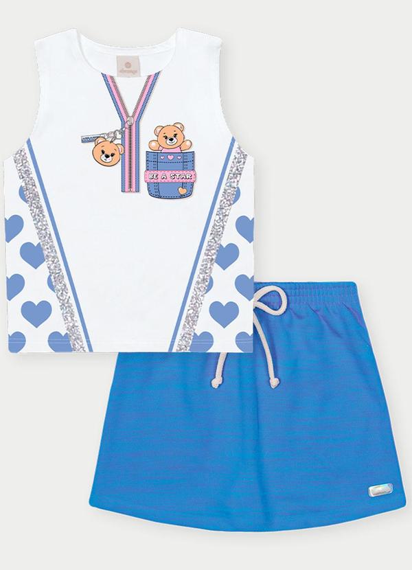 Abrange - Conjunto Menina Be a Star Azul