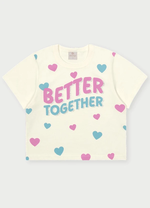 Abrange - Conjunto Menina Better Together Rosa 2