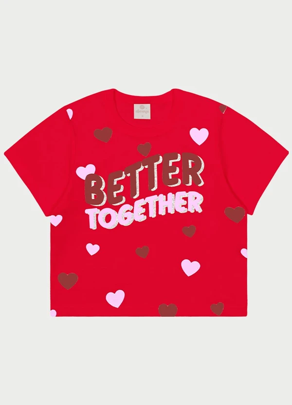 Abrange - Conjunto Menina Better Together Vermelho 2