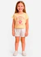 Select - Conjunto Menina Blusa com Shorts Amarelo - variação: Amarelo