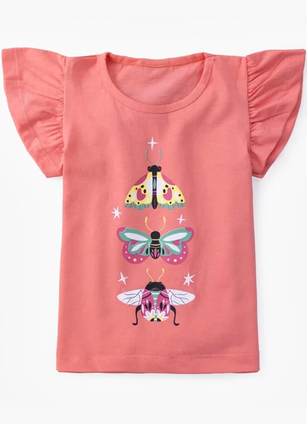 Select - Conjunto Menina Blusa com Shorts Laranja 3