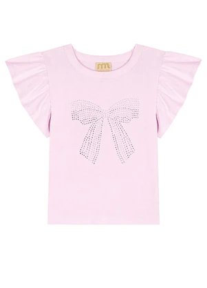 Milli e Nina - Conjunto Menina Blusa e Saia em Tule Rosa - MILLI E NINA