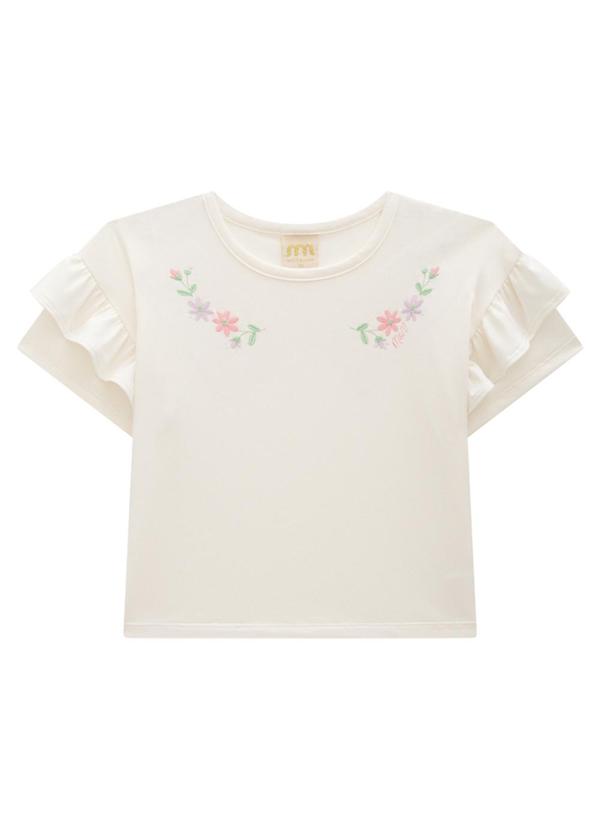 Milli e Nina - Conjunto Menina Blusa e Shorts Bege 3