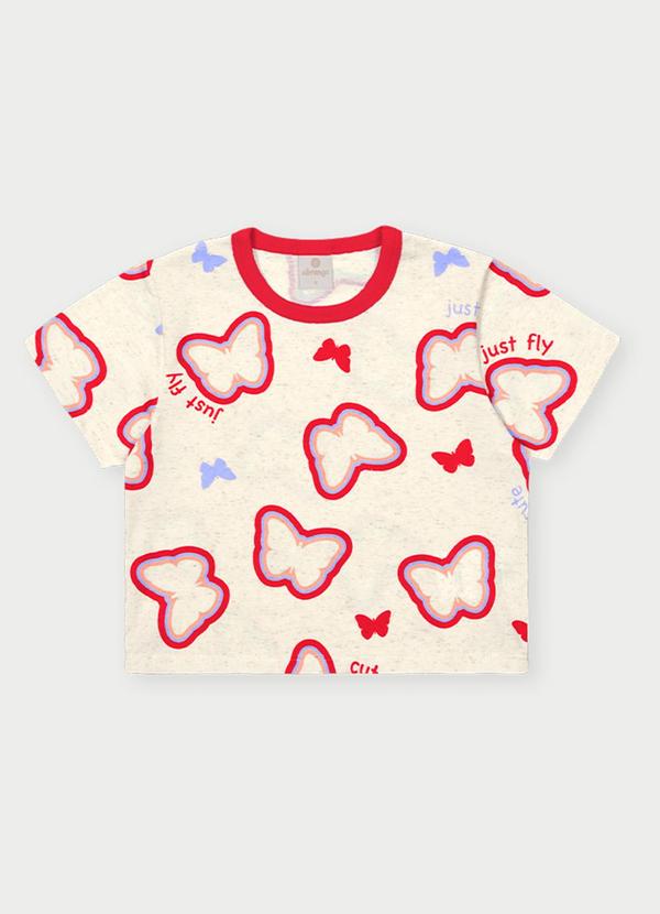 Abrange - Conjunto Menina Borboletas Vermelho 2