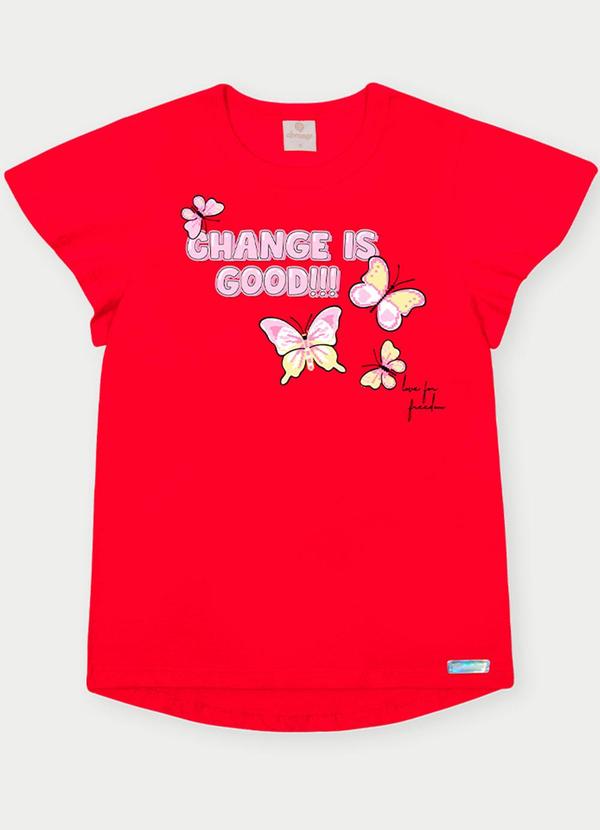 Abrange - Conjunto Menina Borboletas Vermelho 2