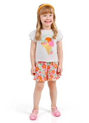 Tink Bink - Conjunto Menina Branco - TINK BINK