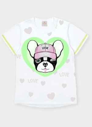 Abrange - Conjunto Menina Bulldog Branco - ABRANGE