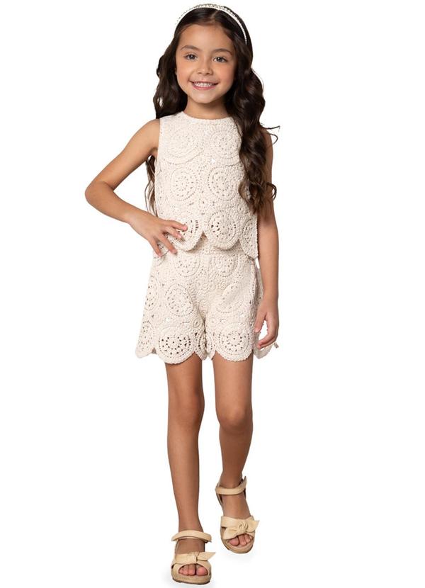 Milon - Conjunto Menina Chochê Off White