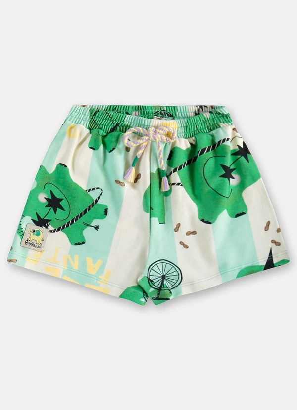 Três e Já - Conjunto Menina com Blusa e Short Branco 4