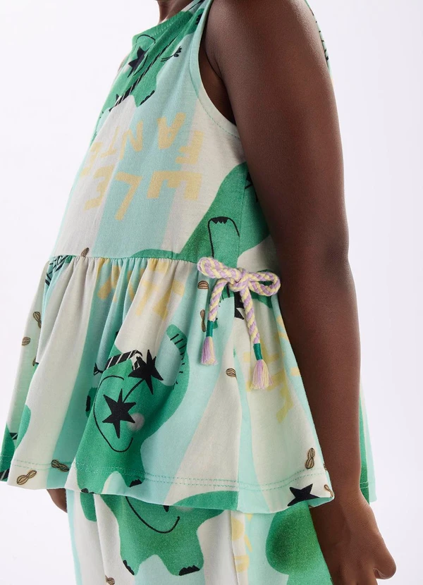 Três e Já - Conjunto Menina com Blusa e Short Branco 6