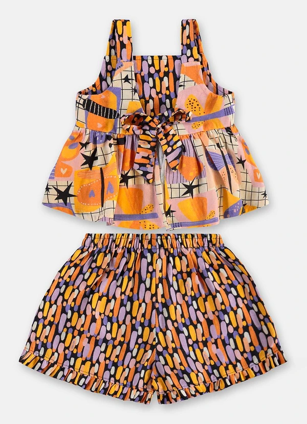 Três e Já - Conjunto Menina com Blusa e Short Branco 6