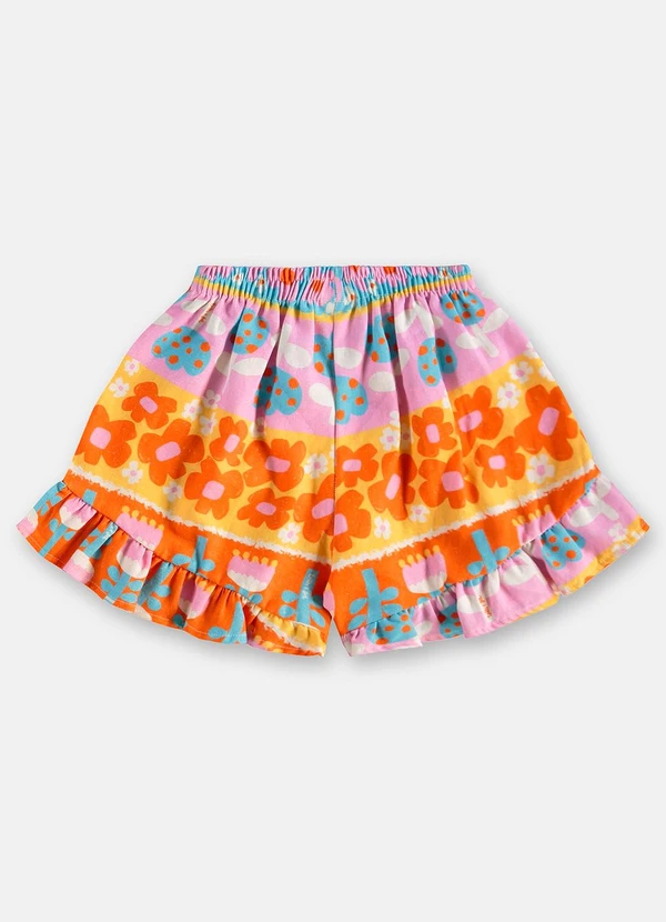 Três e Já - Conjunto Menina com Blusa e Short Três e Já Branco 7