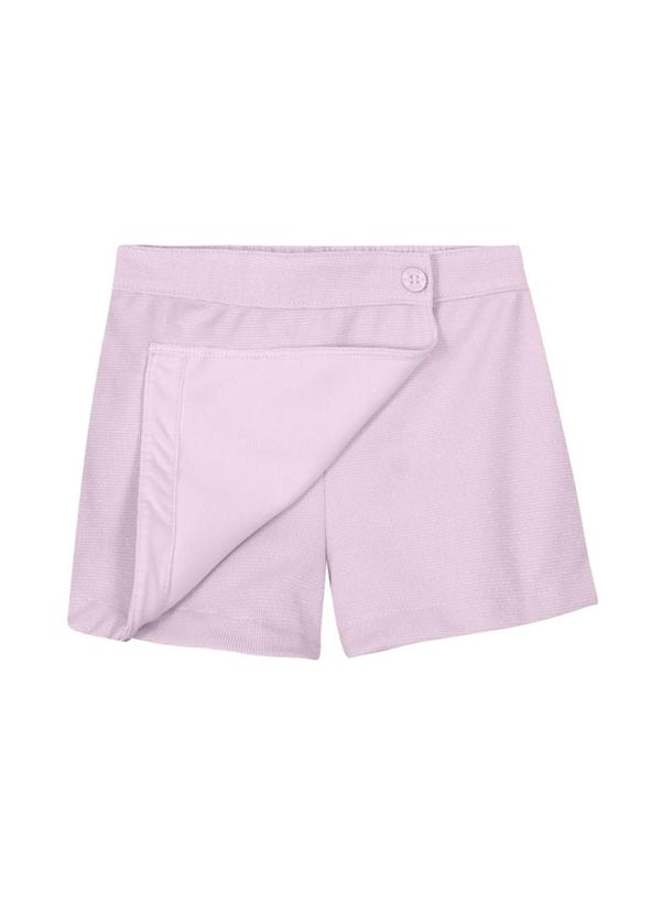 Brandili Mundi - Conjunto Menina com Blusa e Shorts Saia Lilás 4