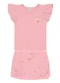 Brandili - Conjunto Menina com Bordado de Flor Laranja - variação: Rosa