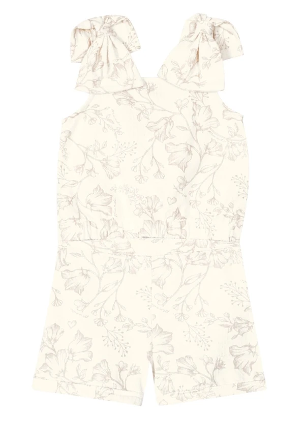 Brandili Mundi - Conjunto Menina com Cropped e Shorts Natural 2