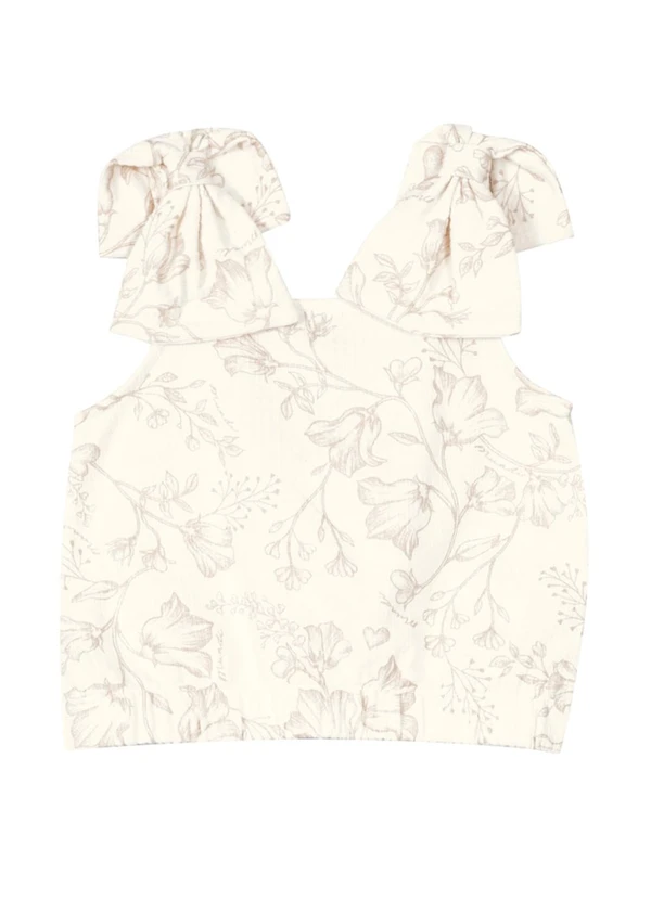 Brandili Mundi - Conjunto Menina com Cropped e Shorts Natural 3