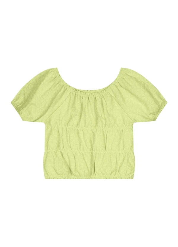 Brandili Mundi - Conjunto Menina com Cropped e Shorts Verde 3