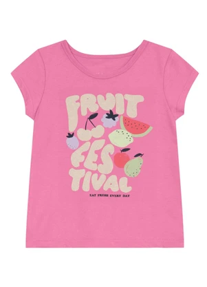 Brandili - Conjunto Menina com Frutas Brilhante Rosa - BRANDILI
