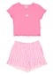 Tink Bink - Conjunto Menina com Shorts EstampadoBranco - variação: Rosa
