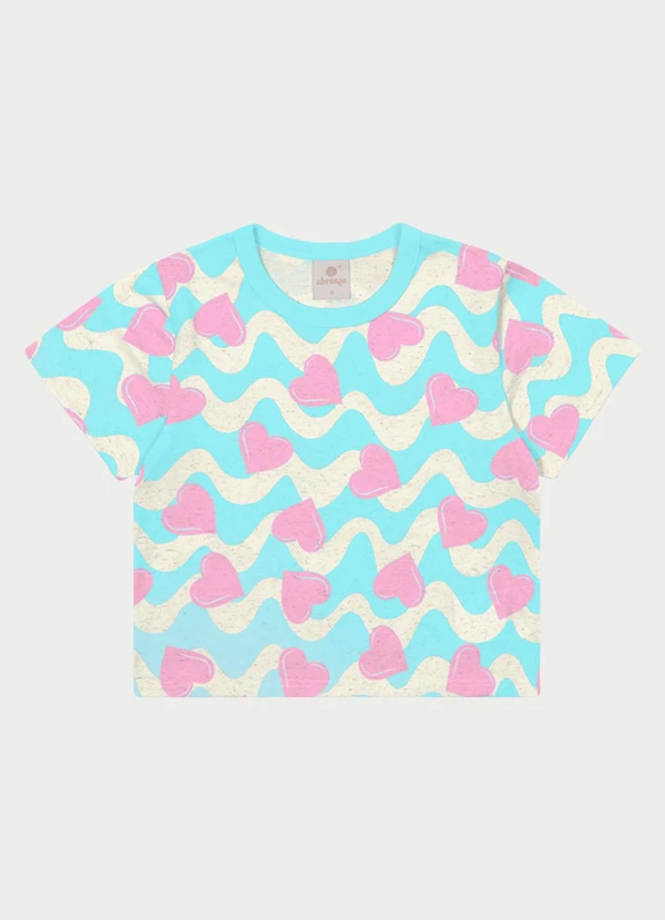 Abrange - Conjunto Menina Corações Azul 2